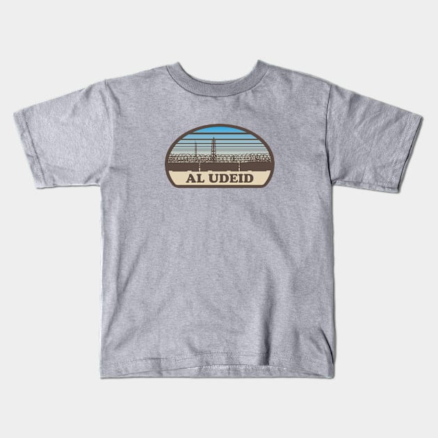 Al Udeid Surf Style in Tan Kids T-Shirt by ReaperShoppe